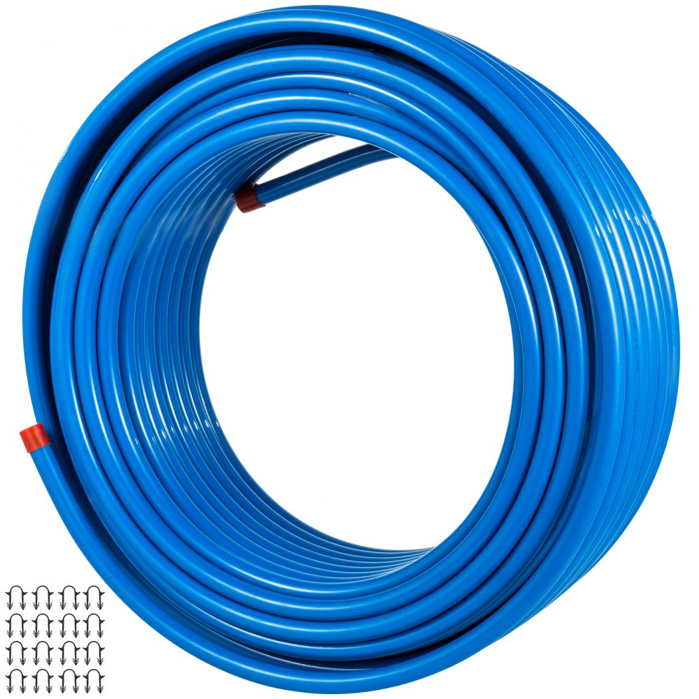 Pex Al Pex Tubing 82ft Length, Radiant Floor Heating Tube Aluminum Pex Pipe Blue