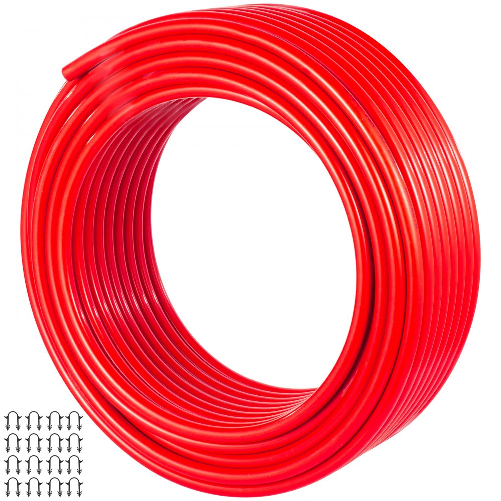 1/2"-164' Feet Red Pex-al-pex Tubing Plumbing Radiant Floor Heating Application