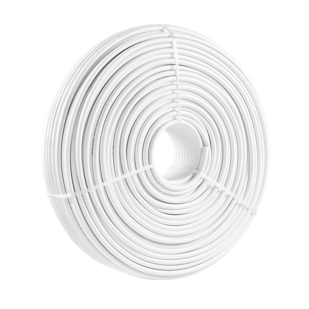 VEVOR PEX-AL-PEX Tube, 100M, 16 mm Diameter Aluminum-Plastic Composite Pipe Oxygen Barrier Radiant Floor PEX Pipe, 2 mm Thickness Radiant Heat Floor Plumbing Inner Aluminum Layer PEX Tubing Pipe