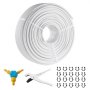 VEVOR PEX-AL-PEX Tube, 200 m, 16 mm Diameter Aluminum-Plastic Composite Pipe Oxygen Barrier Radiant Floor PEX Pipe, 2 mm Thickness Radiant Heat Floor Plumbing Inner Aluminum Layer PEX Tubing Pipe