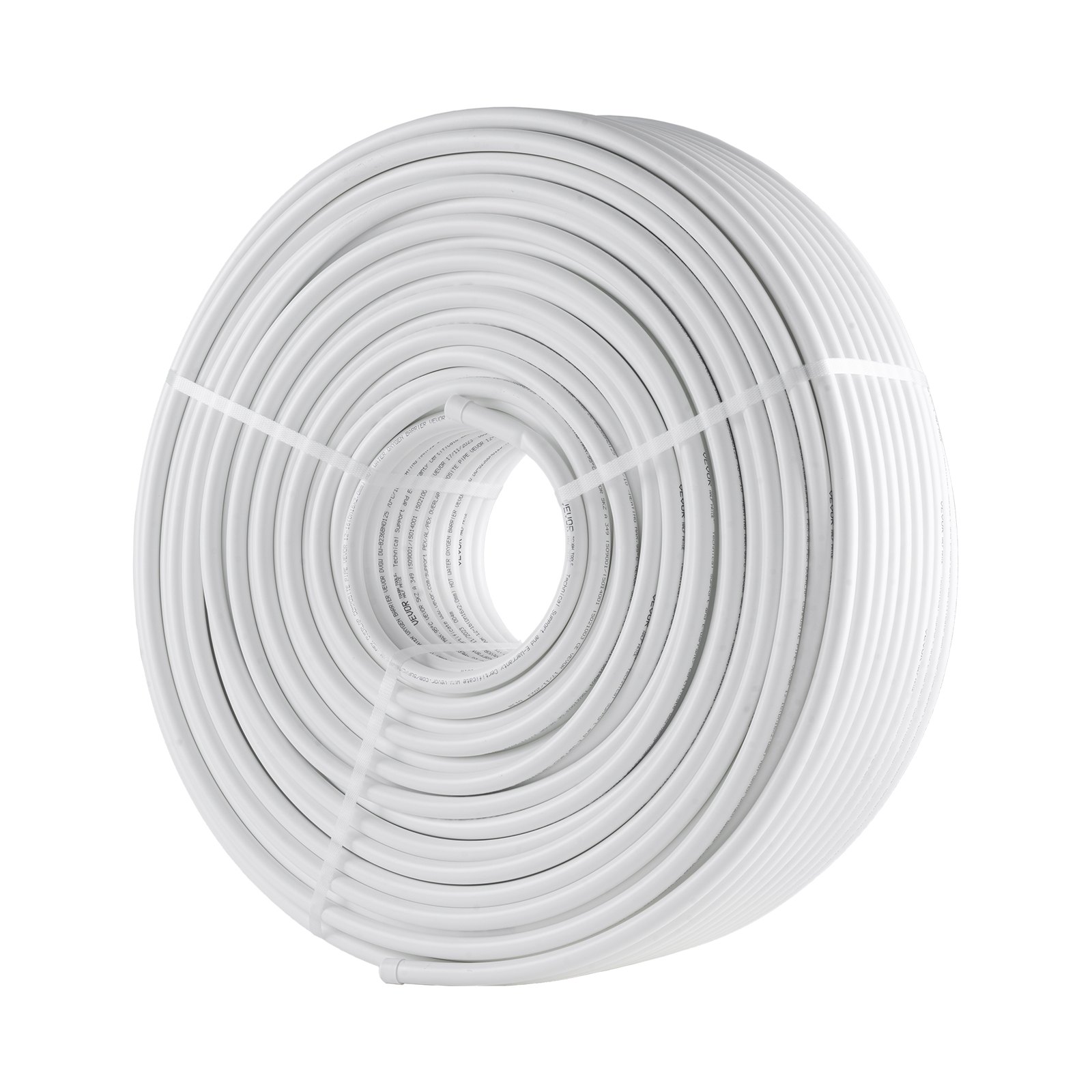 VEVOR PEX-AL-PEX Tube, 200 m, 16 mm Diameter Aluminum-Plastic Composite Pipe Oxygen Barrier Radiant Floor PEX Pipe, 2 mm Thickness Radiant Heat Floor Plumbing Inner Aluminum Layer PEX Tubing Pipe