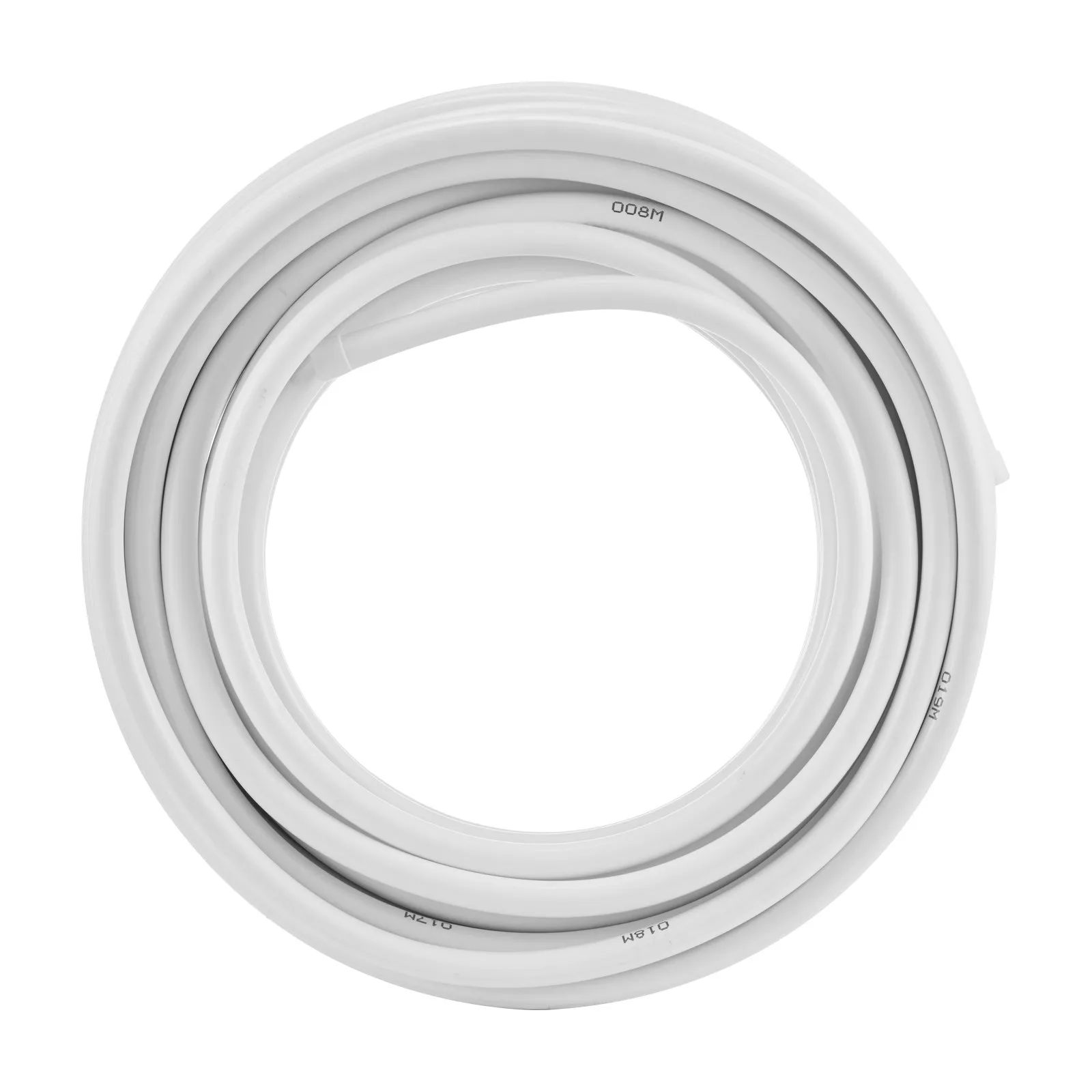 coiled VEVOR pex-al-pex tubing with secure wrapping bands, designed for plumbing and heating systems.
