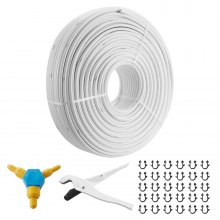 VEVOR PEX-AL-PEX Tube, 984ft, 5/8'' Diameter Aluminum-Plastic Composite Pipe Oxygen Barrier Radiant Floor PEX Pipe, 0.08'' Thickness Radiant Heat Floor Plumbing Inner Aluminum Layer PEX Tubing Pipe