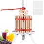 VEVOR Fruit Wine Press, 4,75 gallon/18L, massiv träkorg med 8 block, manuell juicemaskin, cider Äppel Druvtinktur Grönsaker Honung Olivolja Press med stolphandtag för kök, hem