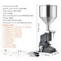 VEVOR Pneumatic Paste Liquid Filling Machine, 5-50ml Bottle Filler, Bottle Filling Machine, Stainless Steel Liquid Filler with Pedal for Milk Water Juice Shampoo Honey