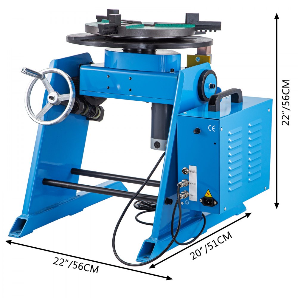 Welding Rotary Positioner Rotary Table Welding 100/50kg Adjustable Welding Table