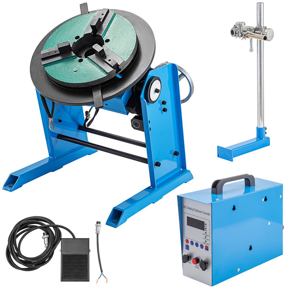 Welding Rotary Positioner Turntable Table Welding 100kg Adjustable Touch Screen