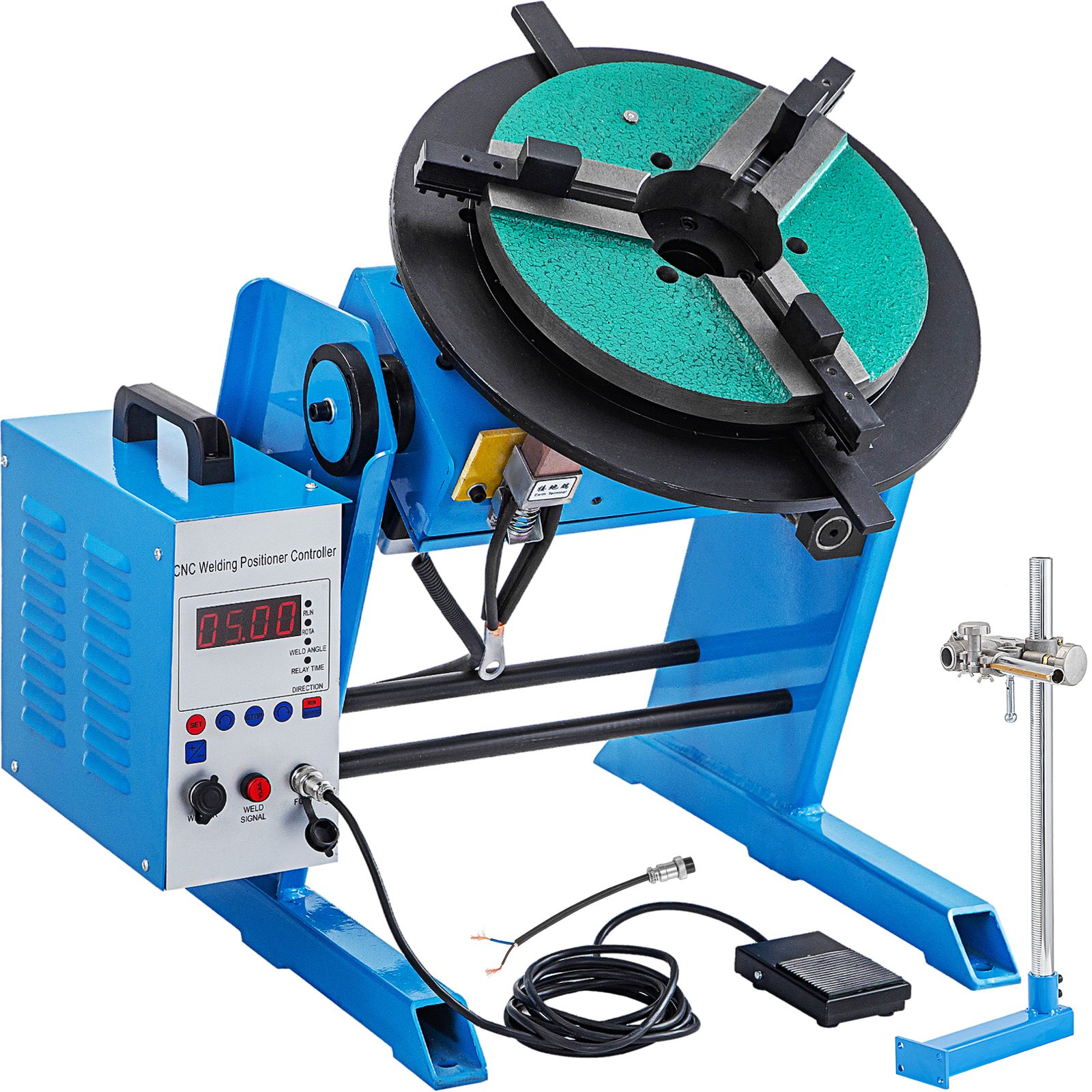 Welding Rotary Positioner Turntable Table Welding 100kg Adjustable Touch Screen