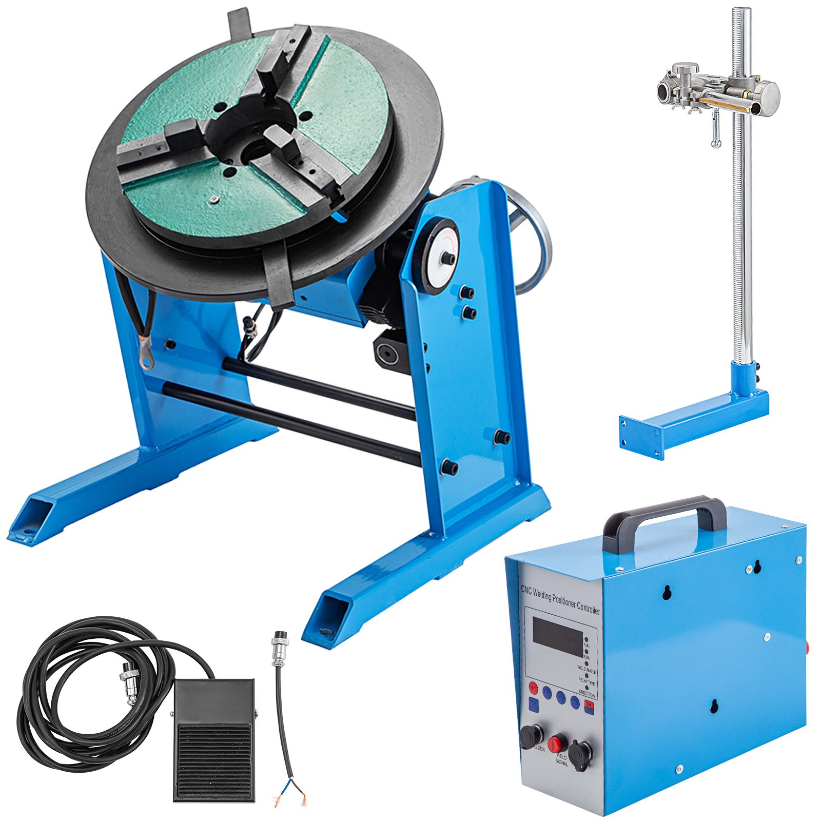 Welding Rotary Positioner Turntable Table Welding 100kg Adjustable Touch Screen