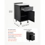 VEVOR Outdoor Prep Cabinet, 50.8 x 94.2 x 58.5 cm (WxHxD), 304 Steel Top, for BBQ Island Storage, Patio Bars and Grill Station, with Handle, Built-In BBQ Island Drawers Organize Cookware Accessories