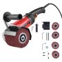 VEVOR Burnishing Polishing Machine 1200W 6-Speed Electric Metal Polisher 4 Wheel