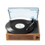 VEVOR Vinyl Record Player, 3-Speed, Belt Driven Turntable Record Player with Built-in 3W Speaker Magnetic Cartridge, Support 33/45/78 RPM Bluetooth Aux in RCA Output, for 7/10 /12 in Vinyl Records
