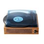 VEVOR vinylskivspelare, 3-växlad, remdriven skivspelare med inbyggd 3W högtalare med magnetisk pickup, stöd för 33/45/78 RPM Bluetooth Aux in RCA-utgång, för 7/10/12 tums vinylskivor