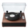 VEVOR Vinyl Record Player, 3-Speed, Belt Driven Turntable Player with Built-in 10W Stereo Speakers Magnetic Cartridge, Support 33/45/78 RPM Bluetooth Aux in RCA Output, for 7/10 /12 in Vinyl Records