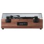 VEVOR Vinyl Record Player, 3-Speed, Belt Driven Turntable Player with Built-in 10W Stereo Speakers Magnetic Cartridge, Support 33/45/78 RPM Bluetooth Aux in RCA Output, for 7/10 /12 in Vinyl Records