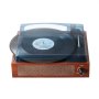 VEVOR Vinyl Record Player, 3-Speed, Belt Driven Turntable Player with Built-in 5W Stereo Speakers Magnetic Cartridge, Support 33/45/78 RPM Bluetooth Aux in RCA Output, for 7/10 /12 in Vinyl Records