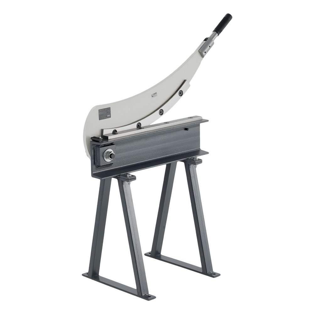 VEVOR Guillotine Shear, 500 mm Bed Width Benchtop Cutter, Manual Hand Plate Shear for Metal Sheet Processing, with Q235 Material, High Precision, Stand, for PCB, Aluminum, Steel, Copper, Plastic