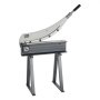 VEVOR Guillotine Shear, 500 mm Bed Width Benchtop Cutter, Manual Hand Plate Shear for Metal Sheet Processing, with Q235 Material, High Precision, Stand, for PCB, Aluminum, Steel, Copper, Plastic