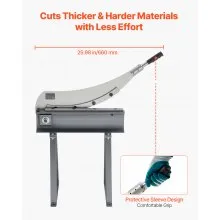 VEVOR 20 in Width Manual Guillotine Shear Sheet Metal Plate Cutter with Stand