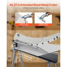 VEVOR 39 in Width Manual Guillotine Shear Sheet Metal Plate Cutter with Stand