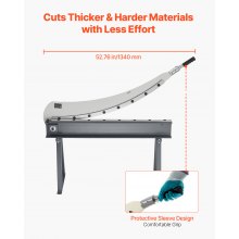 VEVOR 39 in Width Manual Guillotine Shear Sheet Metal Plate Cutter with Stand
