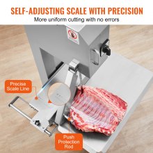 VEVOR Commercial Electric Meat Bandsaw, 2200W Stainless Steel Vertical Bone Sawing Machine, Workbeach 24.4" x 20.5", 0.16-8.7 Inch Cutting Thickness, Frozen Meat Cutter with 6 Blades for Rib Pork Beef