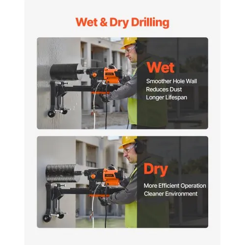 VEVOR Core Drill Machine, 0.8-6.3in Drilling Diameter Handheld