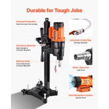 Diamond Core Drill Machine Concrete Core Drill Rig with Stand 10 in 2500W