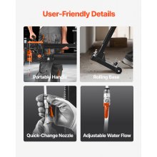 Diamond Core Drill Machine Concrete Core Drill Rig with Stand 10 in 2500W