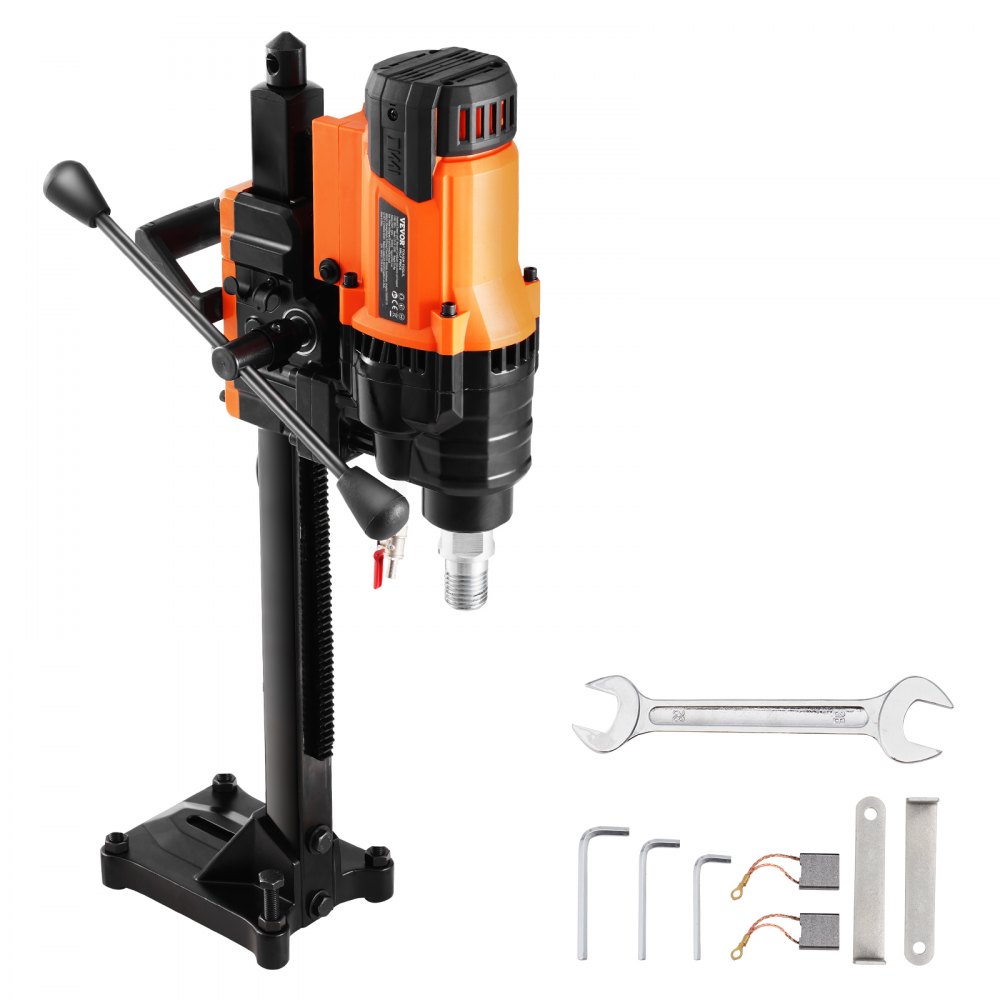 VEVOR Core Drill Machine 0.8-7.9in Dia 3000W Diamond Core Drill Rig with Stand