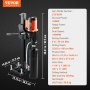 VEVOR Diamond Core Drilling Machine, 8in Wet&Dry Concrete Core Drill Rig with Stand, 750RPM Speed & 1-1/4" 5/8" Thread & Lifting Handle, 8in Drilling Diameter for Concrete Brick Block Stone, 2500W
