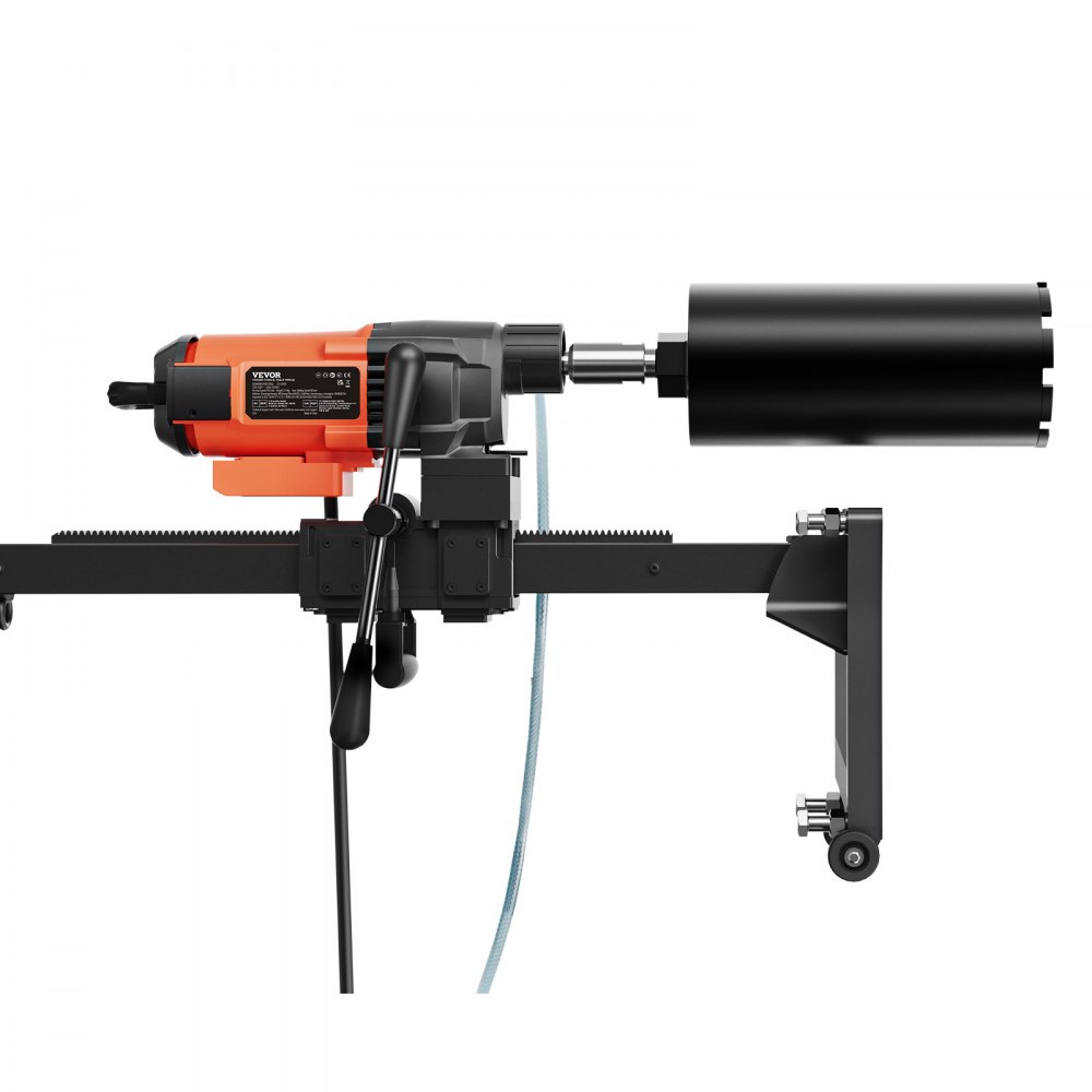 VEVOR Diamond Core Drilling Machine, 10in Wet Concrete Core Drill Rig with Stand Wheels, 750RPM Speed & 1-1/4" Thread & Lifting Handle, 10in Drilling Diameter for Concrete Brick Block Stone, 2500W