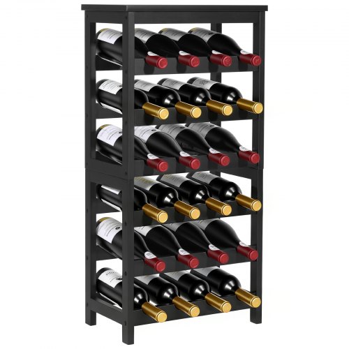Cranville Wine Racks Classic 6 Bouteille Bois Teinté Noir Et Cranville Wine Racks Classic 6 Bouteille Bois Teinté Noir Et