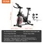 VEVOR Exercise Bike, Adjustable Magnetic Resistance Stationary Bike, Indoor Cycling Bike for Home Cardio, Workout Bike with Silent Belt Drive, Comfortable Seat Cushion, LCD Monitor, and Heavy Flywheel