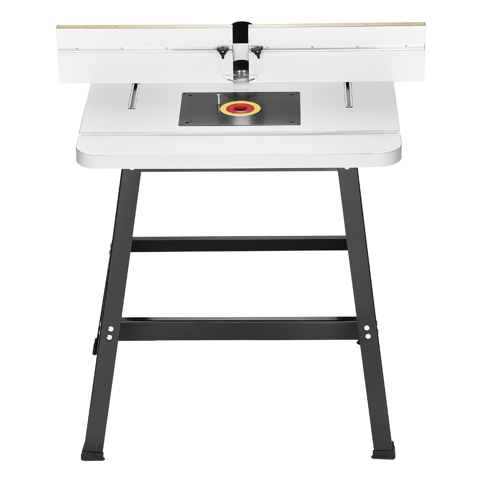 VEVOR presisjonsfresebordsystem, 800 x 606 mm / 31,5 tommer x 23,9 tommer, fresebordtilbehørssett med justerbart gjerde, MDF-topp, solid metallbase, støvoppsamlingsport, kompatibel med freser og diverse bor