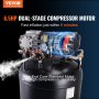 VEVOR 80 Gallon Air Compressor, 6.5HP 15.5SCFM@90 PSI, 2-Stage 145PSI Oil Free Stationary Air Compressor Tank, 86dB Ultra Quiet Compressor for Industrial Manufacturing, Construction Sites, Auto Repair