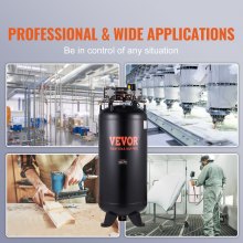 VEVOR 80 Gallon Air Compressor, 6.5HP 15.5SCFM@90 PSI, 2-Stage 145PSI Oil Free Stationary Air Compressor Tank for Industrial Manufacturing, Construction Sites, Auto Repair (3-Phase Power)