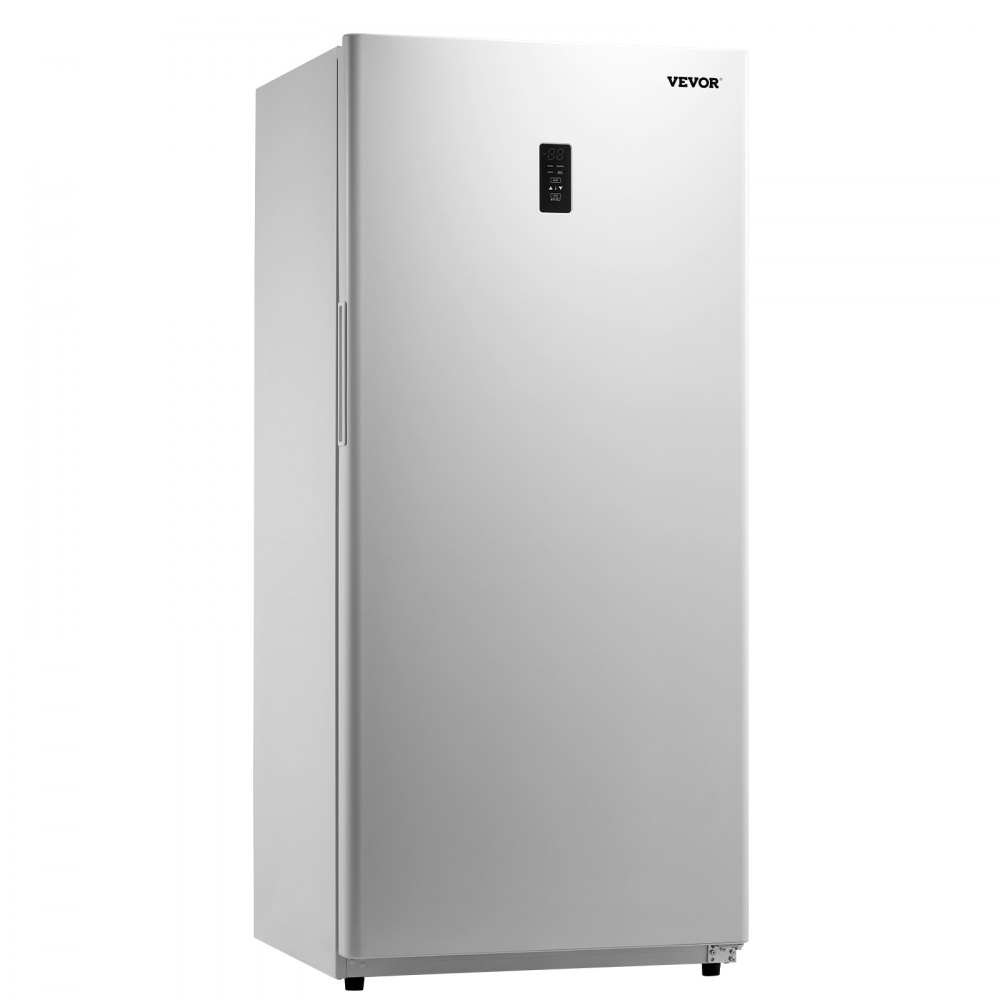 VEVOR Convertible Freezer/Refrigerator, 20.2 Cu.Ft Frost Free Upright Freezer with Temp Control Panel, Door Open too Long Alarm, Adjustable Shelves and LED, Standing Fridge for Kitchen, Office, Garage