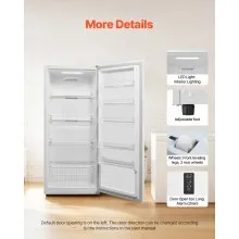 Convertible Freezer/Refrigerator 20.2Cu.Ft Frost Free Upright Freezer Home