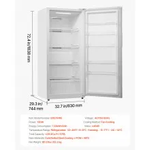 Convertible Freezer/Refrigerator 20.2Cu.Ft Frost Free Upright Freezer Home