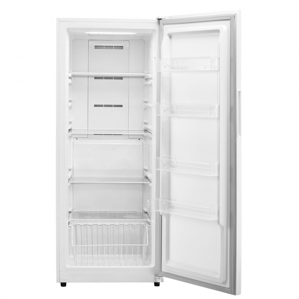 VEVOR Convertible Freezer/Refrigerator, 17 Cu.Ft Frost Free Upright Freezer with Temp Control Panel, Door Open too Long Alarm, Adjustable Shelves and LED, Standing Fridge for Kitchen, Office, Garage