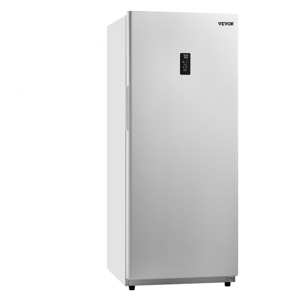 VEVOR Convertible Freezer/Refrigerator, 17 Cu.Ft Frost Free Upright Freezer with Temp Control Panel, Door Open too Long Alarm, Adjustable Shelves and LED, Standing Fridge for Kitchen, Office, Garage