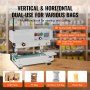 VEVOR bag sealing machine for kraft paper, pe, aluminum foil, and plastic bags, dual-use vertical/horizontal.