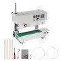 VEVOR bag sealing machine with conveyor belt, control panel, and essential accessories including tools.