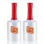 VEVOR stretch film with red handles, transparent wrap, and orange label on white background.
