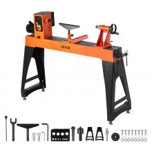 Woodworking Lathe 2 HP 18 x 40 in Wood Lathe Machine Variable Speed 0-3200 RPM