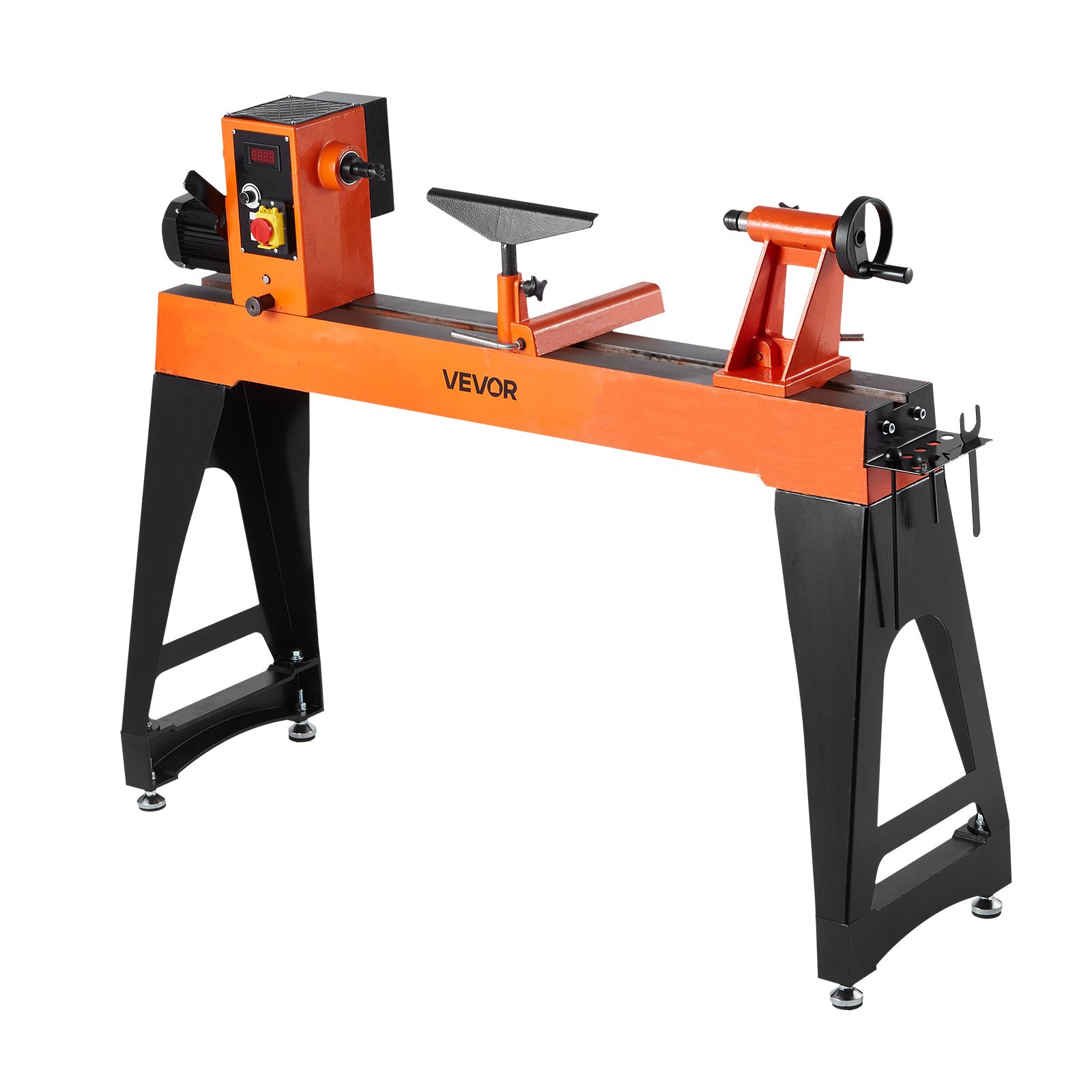 VEVOR Woodworking Lathe, 1500W / 2 HP, Wood Lathe Machine with 0 to 3200 RPM Variable Speed, 457 x 1020 mm Workbench, Brushless DC Motor, Cast Iron Body, Tool Rest, for Medium to Large Projects Woodworking
