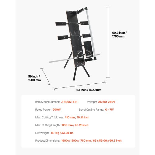 Kuumtraatlõikur 200 W, lõikepikkus 1150 mm — pilt 7