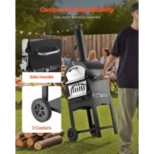 12" Outdoor Pizza Oven Portable Wood Pellet Pizza Oven Baked Paint Camping