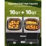 16QTx2 Outdoor Propane Deep Fryer Commercial Free Standing Cooker Two Tank